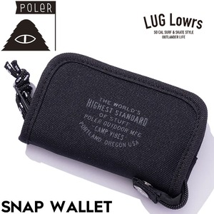 POLeR ポーラー 財布 メンズ レディース ミニ財布 ウォレット コンパクト財布 三つ折り財布 アウトドア SNAP WALLET 261MCV0089 BLK 26SP 日本代理店正規品
