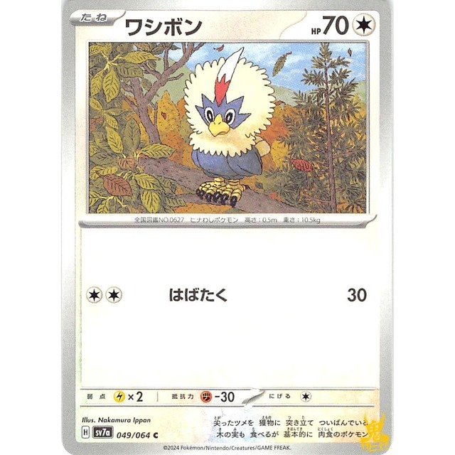 ワシボン sv7a 049/064 はばたく ノーマルタイプ 状態；A ポケカ