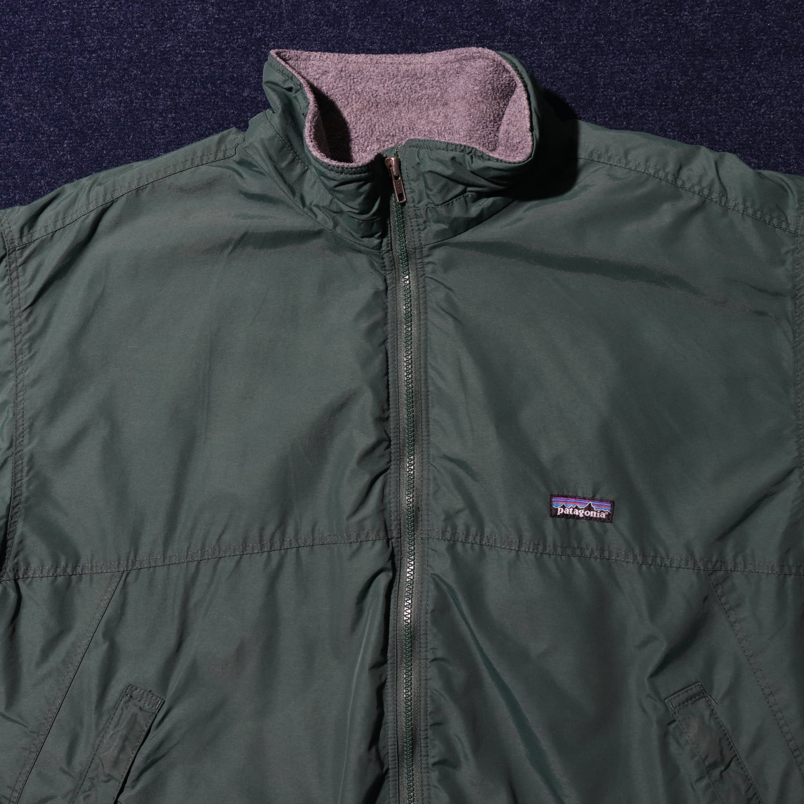 美品 L 99年 USA ハンターグリーン Patagonia Shelled Synchilla 美品 L 99年 USA ハンターグリーン Patagonia Shelled Synchilla