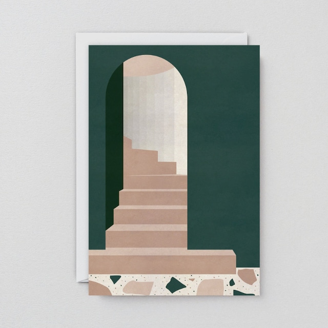 WRAP / GREEN DOORWAY ART CARD -Artwork by Charlotte Taylor-