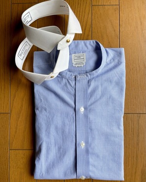 英国製 NOS(デッド品) 90年代 HACKETT デタッチャブルカラーシャツ 替え襟付