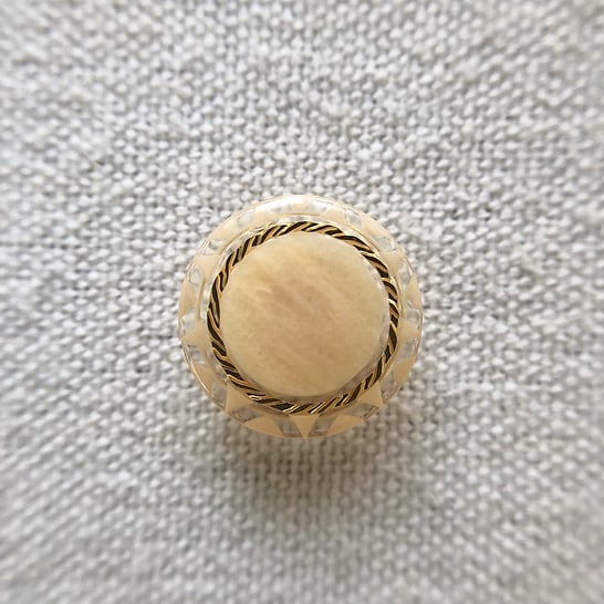 クリアスター×コーラルピンクマーブル 15㎜