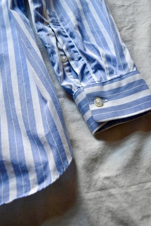 "JIL SANDER" Blue border shirt