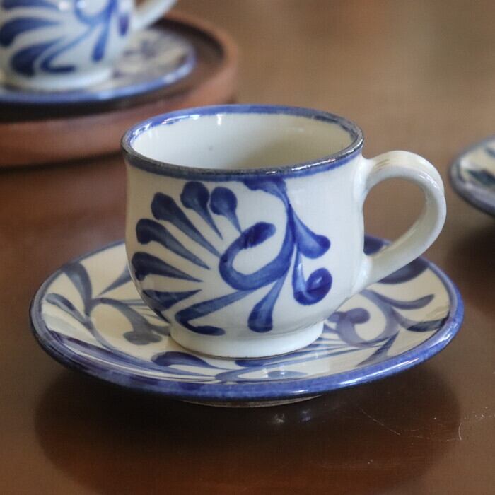 No.72　新品　やちむん　カップ&ソーサー 楽天市場】やちむん（焼き物/陶器）カップ＆ソーサー(コーヒーカップ 食器