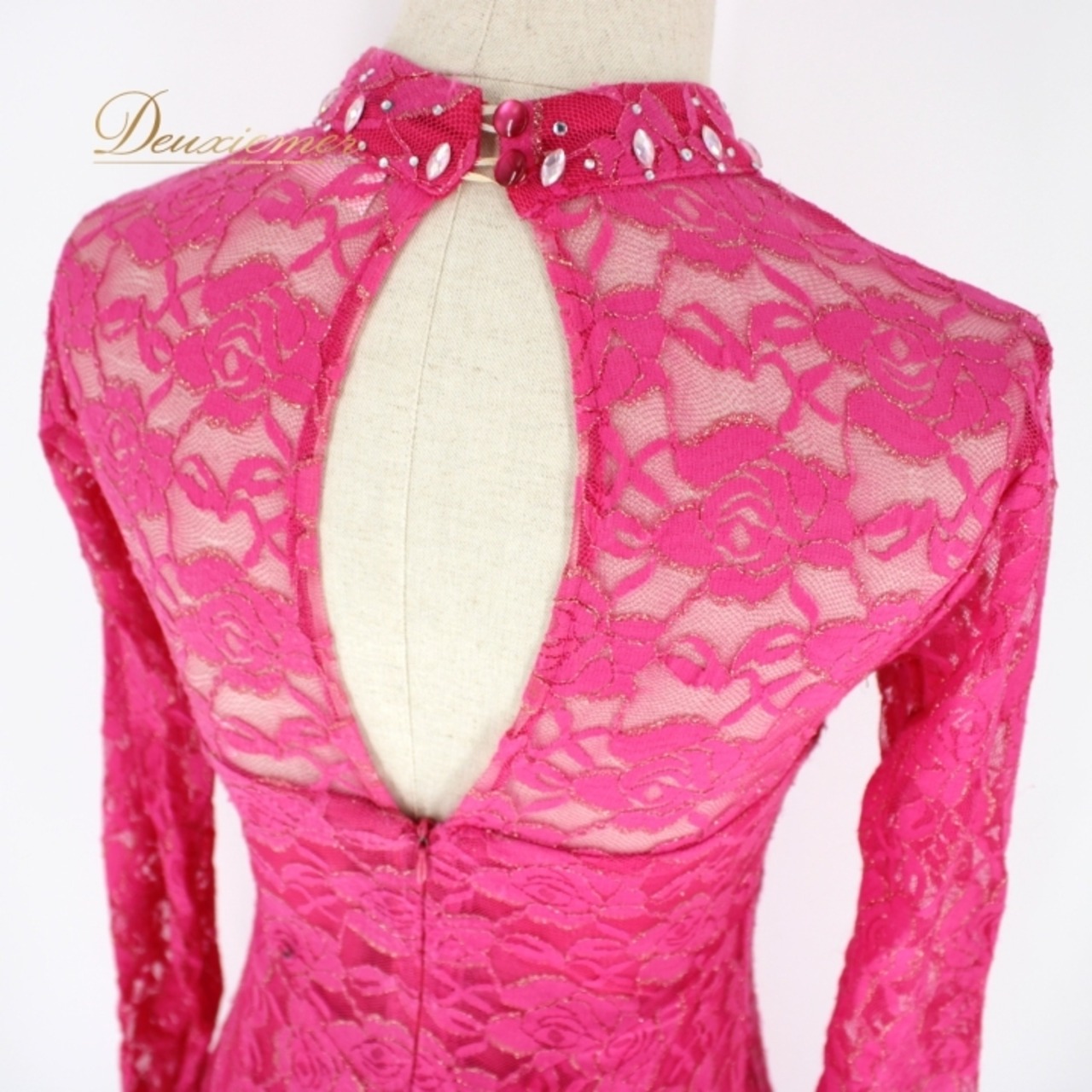 社交ダンス 衣装 スタンダード ドレス ワンピース パーティ衣装 prima boutique プリマブティック ピンク系 ラインストーン 花柄 レース スパンコール 袖あり ゴージャス ダンスウェア フレア スカート おしゃれ パーティー踊り用 レディース 発表会 ダンスドレス コスチューム ノースリーブ ゆったり 美しい ディスコ 笑顔 楽しい 着心地 輝き