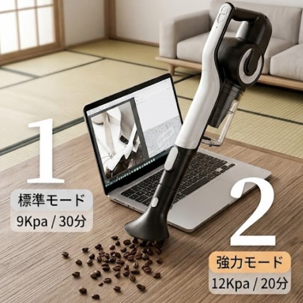 2026年最新型】掃除機 コードレス 12000Pa 強力吸引 スティック