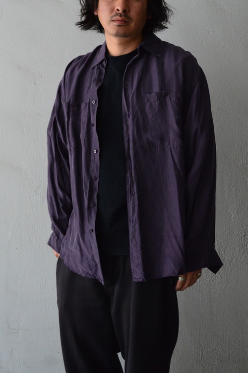 JAN PAULSEN 90's From Italy Old Silk Shirt ジャンポールセン ユーロ古着 オールドシルクシャツ