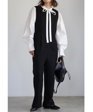 スリーブレスライトツイードオールインワン【p-20294】.