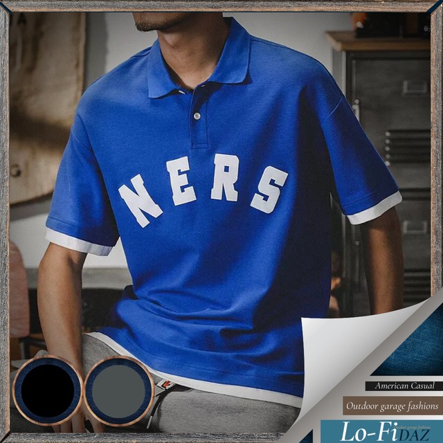 アメリカンポロシャツ ベースボールスタイル 20177