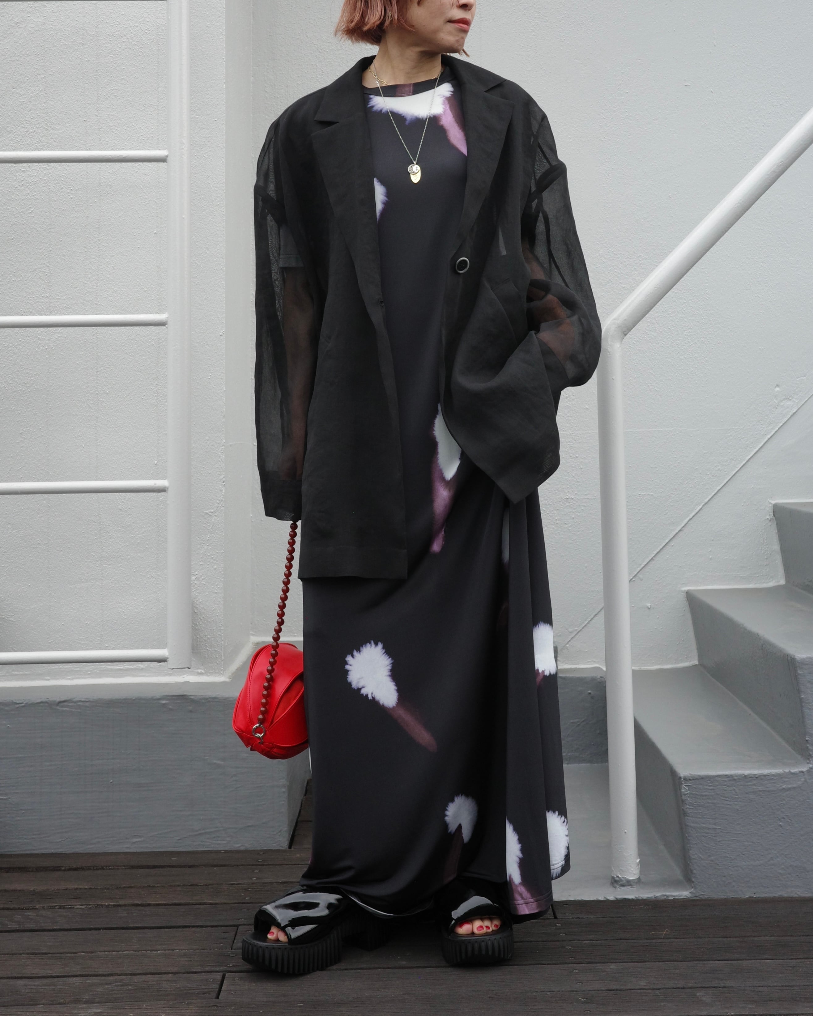 ENFOLD / SHERR BIG JACKET -BLK - | LA VILLA ROUGE
