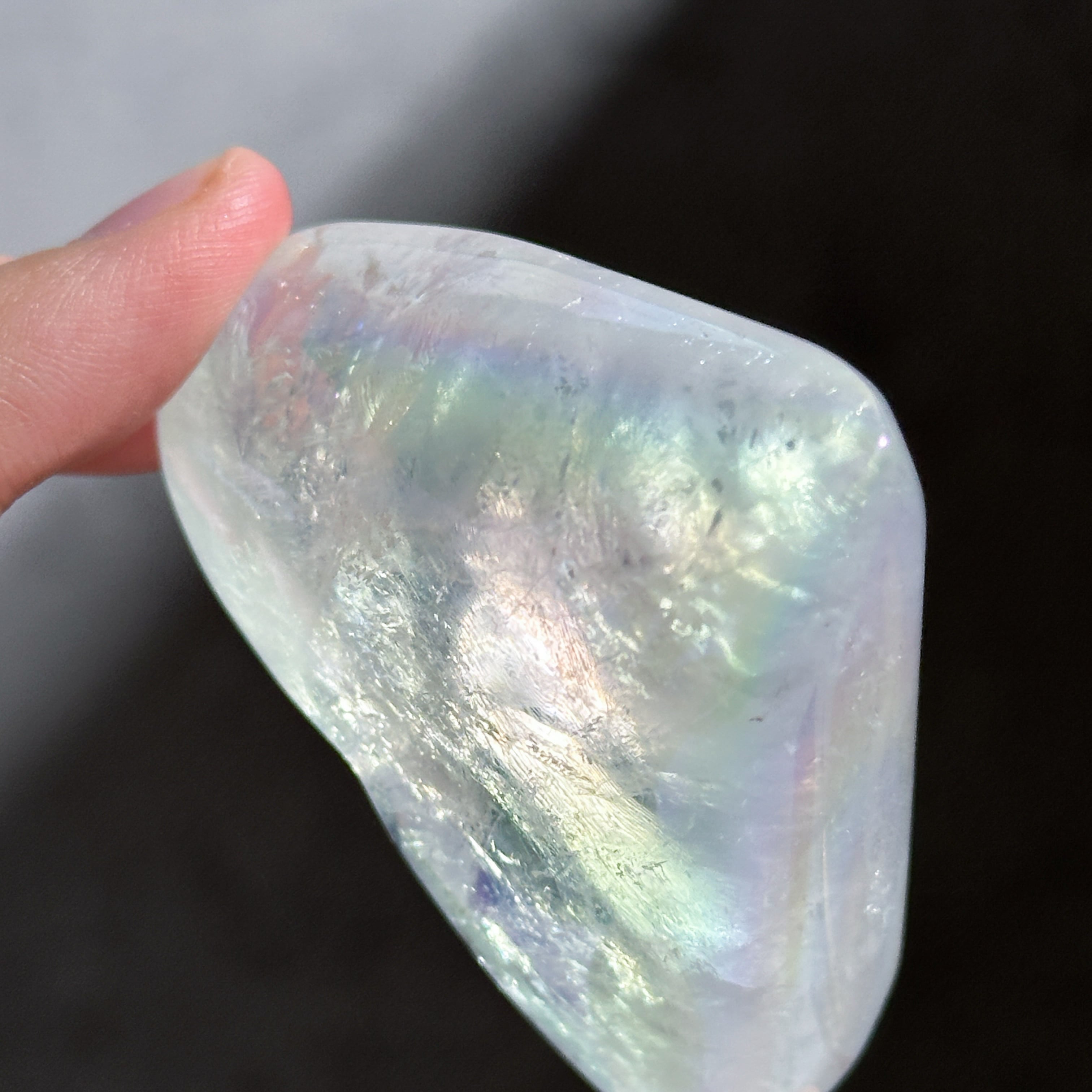 透明感◎エンジェルオーラクォーツ ハート63♡ Angel Aura Quartz