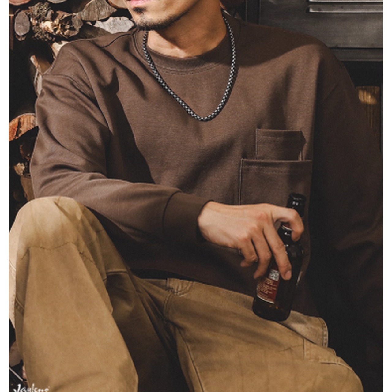 ダブルポケットクルーネックTシャツ 10189