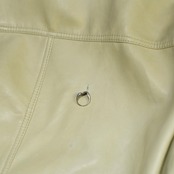 faux leather jacket ivory