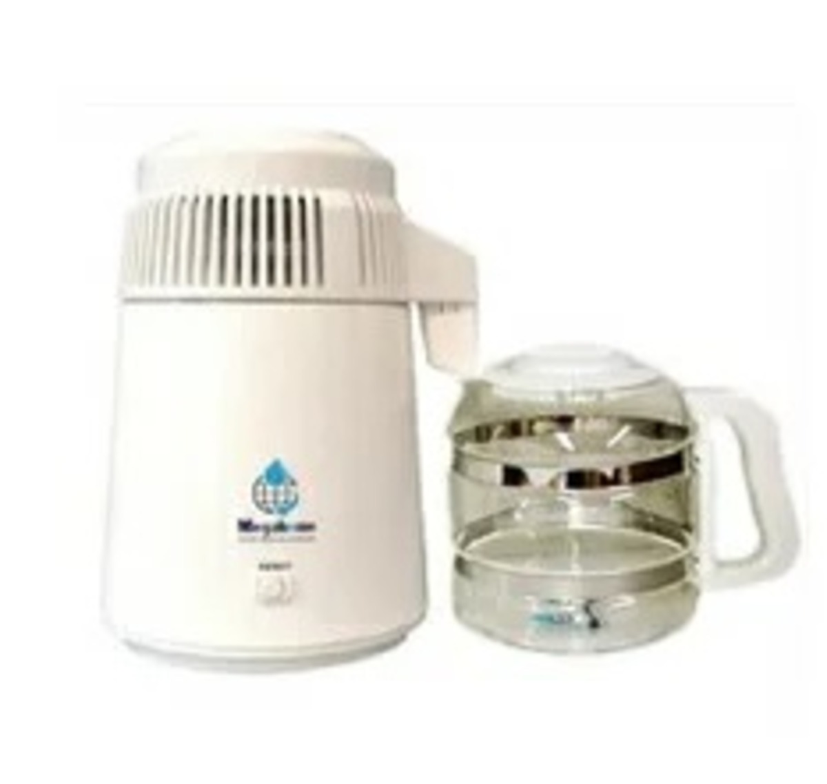蒸留水器 台湾メガホーム社製 スチールボディ(白) ガラス容器  