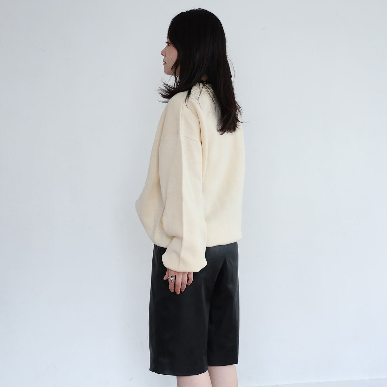 チェーン刺繍ウサニットスウェット/ホワイト（MK-514) | もくもく