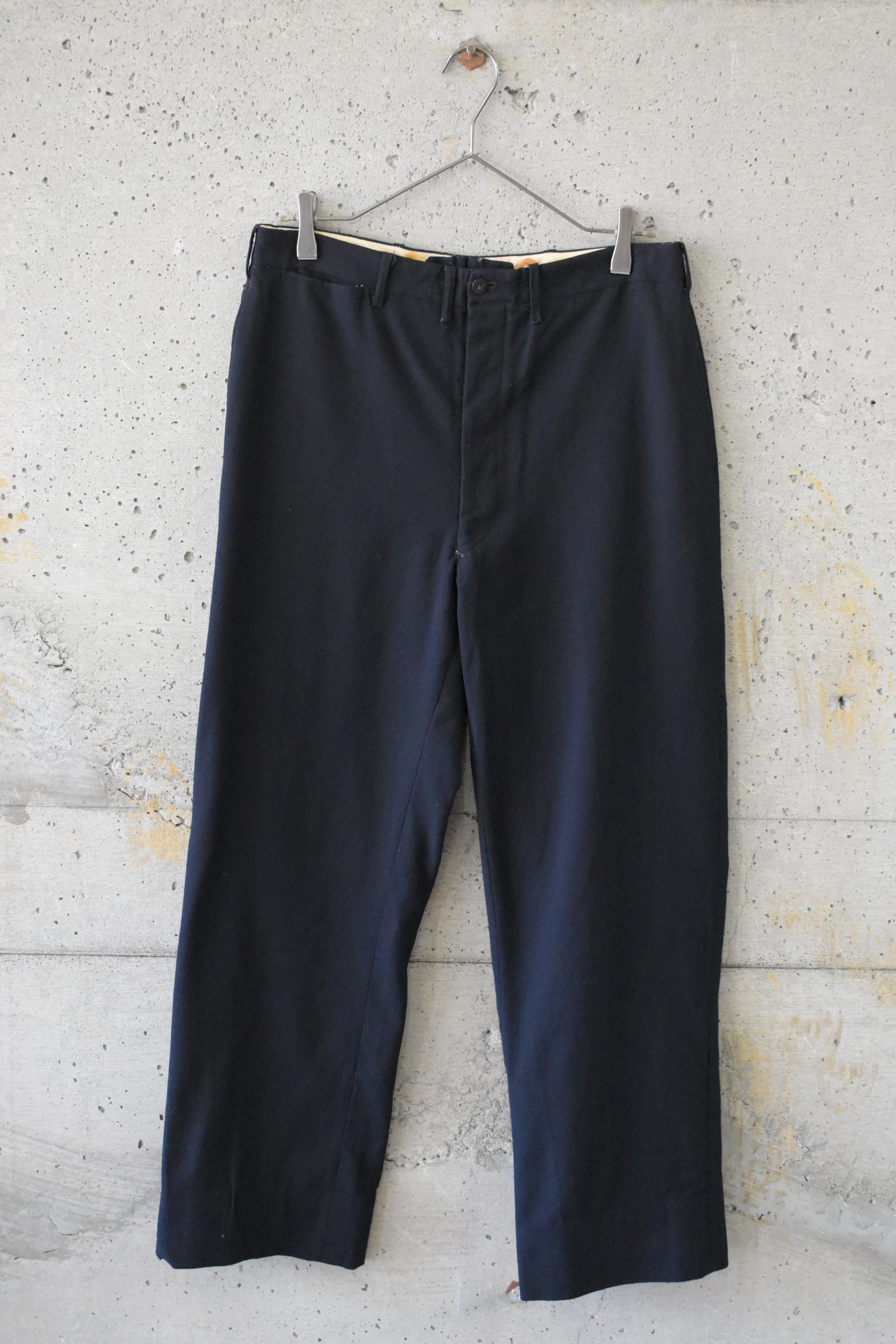 navy straight pants