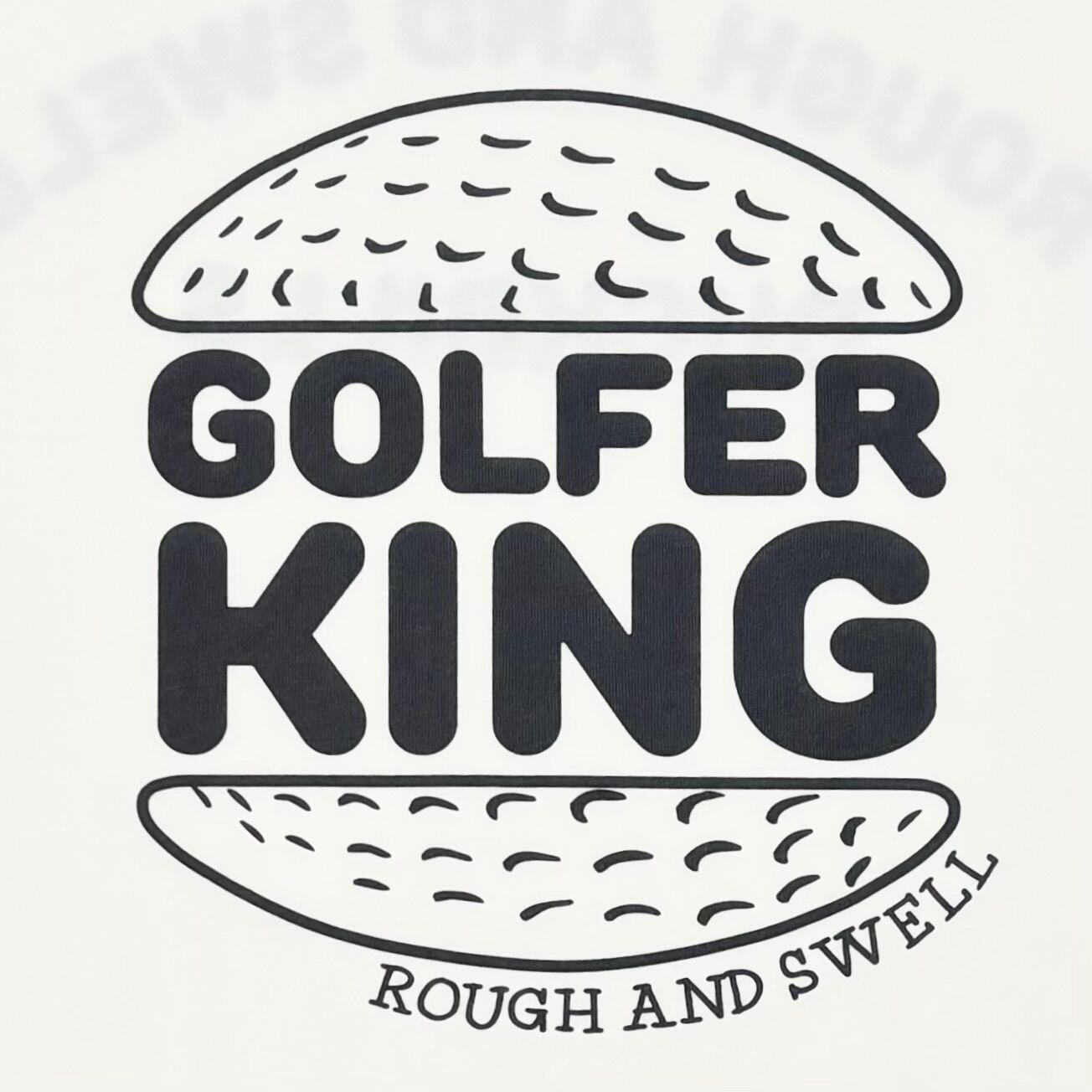 ラフアンドスエル GOLFER KING TEE 【新品】XL rough & swell】《MEN'S》GOLFER KING TEE (WHITE) | Sandy GOLF