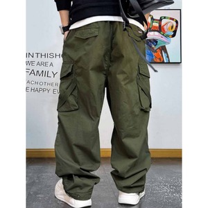 Loose fit cargo pocket pants  1096