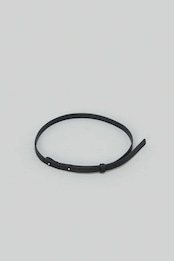 _Fot - belt :dark brown|牛革レザーベルト/細幅15mm/ギボシ留め/11穴サイズ調整/日本製