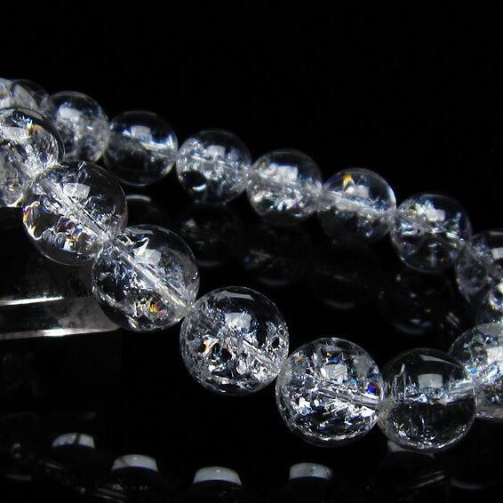 アイリスクォーツ 水晶 ブレスレット 13mm 一点物 メール便可 [M便 1/10] 111-35449