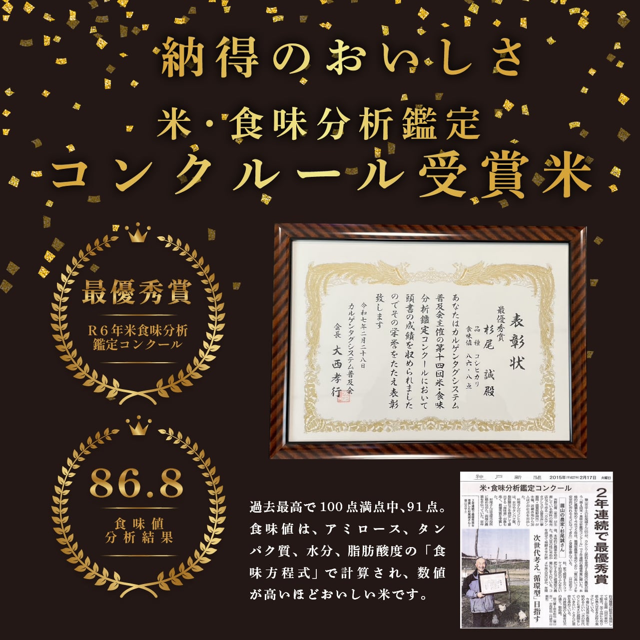 丹波篠山産コシヒカリ R6年産
