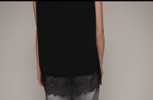 praia LEQ2664 裾レースタンクトップ　