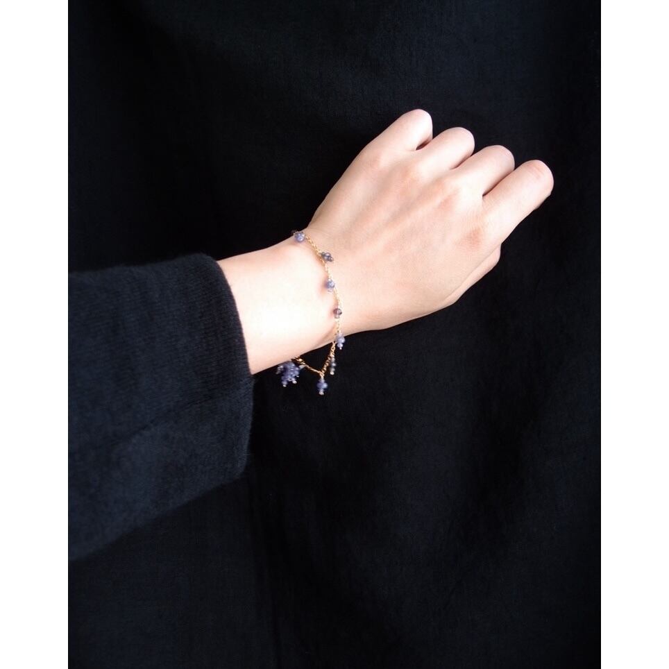 【K14gf】Tanzanite × Iolite Bracelet/タンザナイト×アイオライト ブレスレット