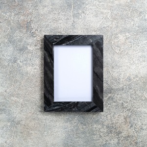 MARBLE PHOTO FRAME - Black