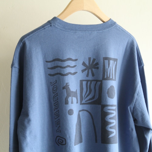PHEENY   Printed long sleeve tee " Journey " #free size