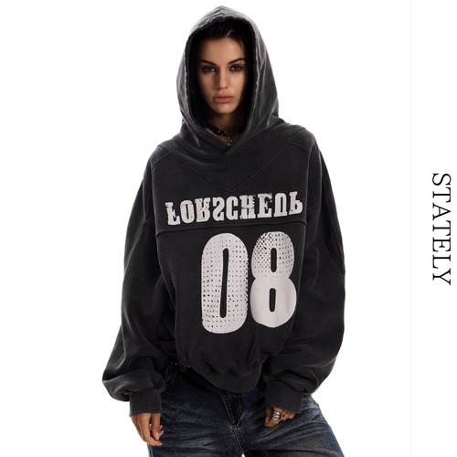 Unisex Vintage フーディー/2color_T80 画像