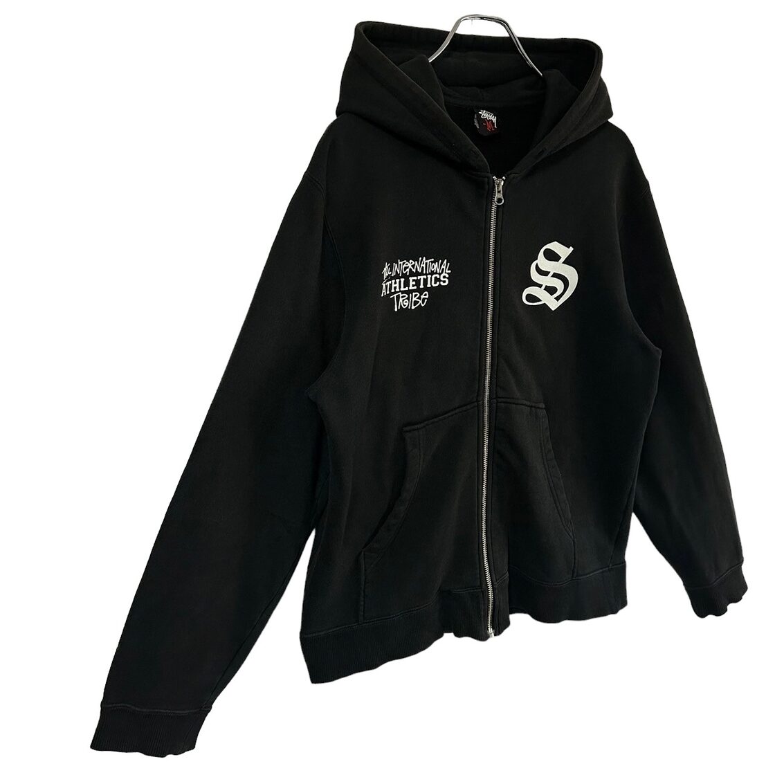stussy ステューシー ジップパーカー プリントロゴ バックロゴ 背番号 