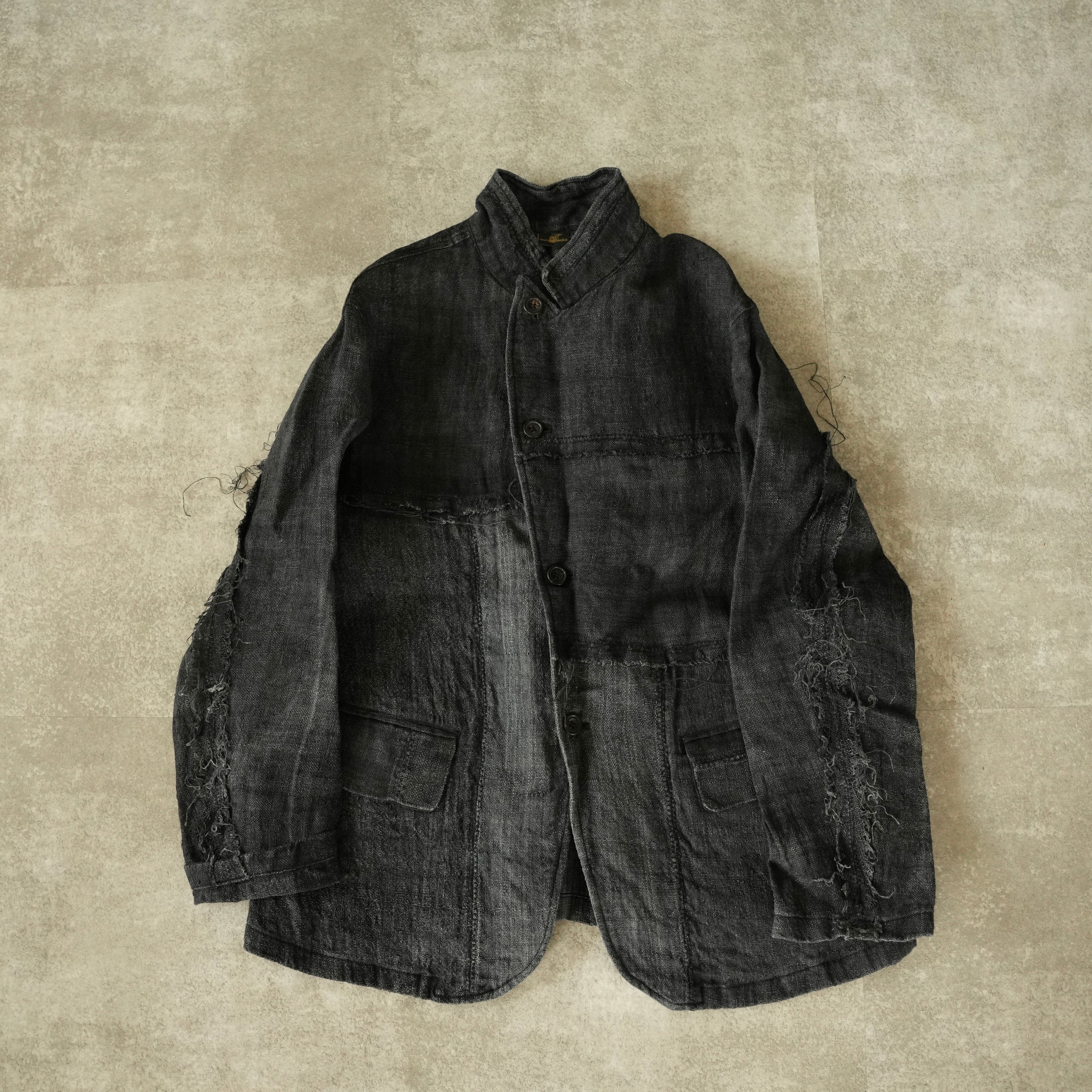 hand woven hemp jacket black