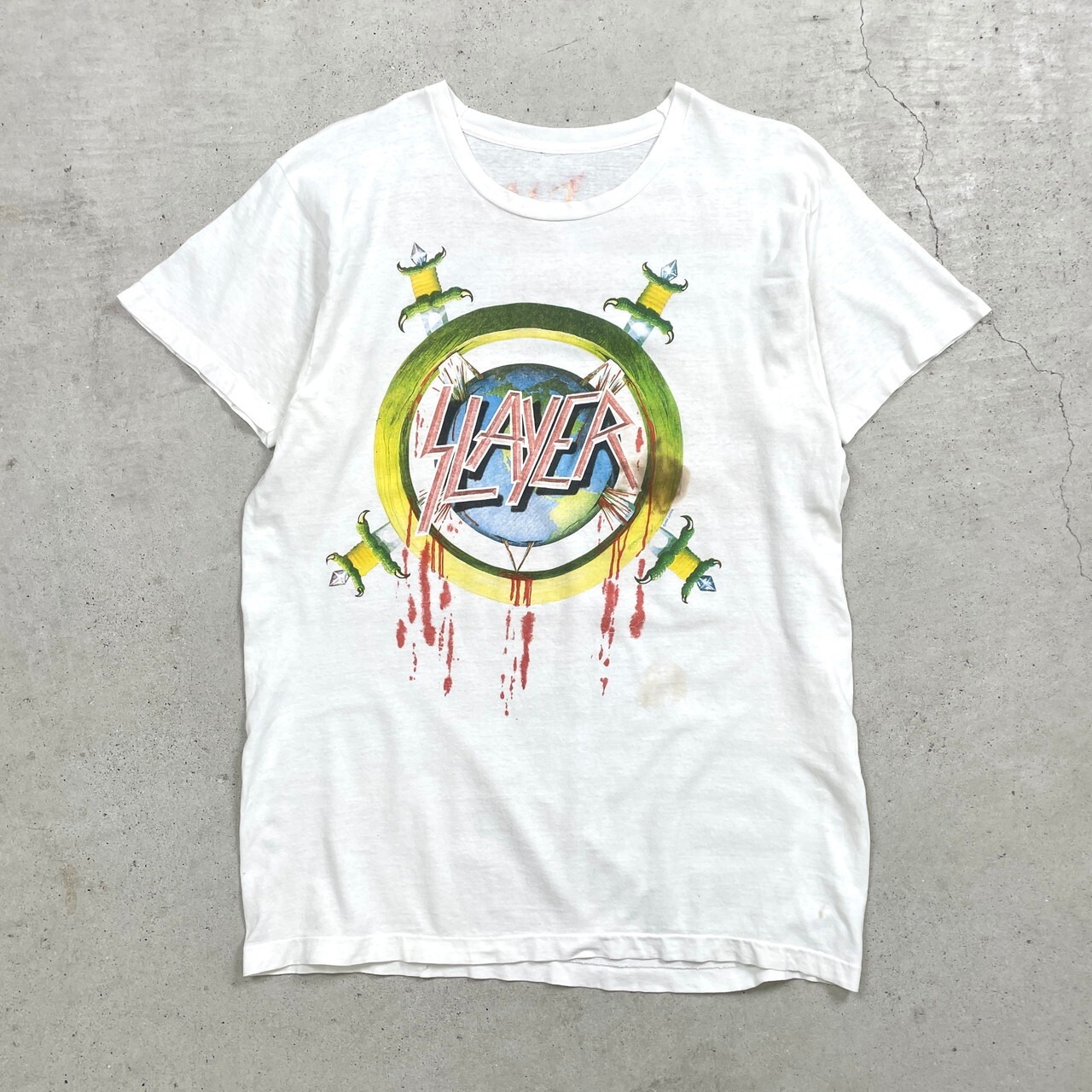 80年代 SLAYER スレイヤー バンドTシャツ バンT WORLD SACRIFICE TOUR 