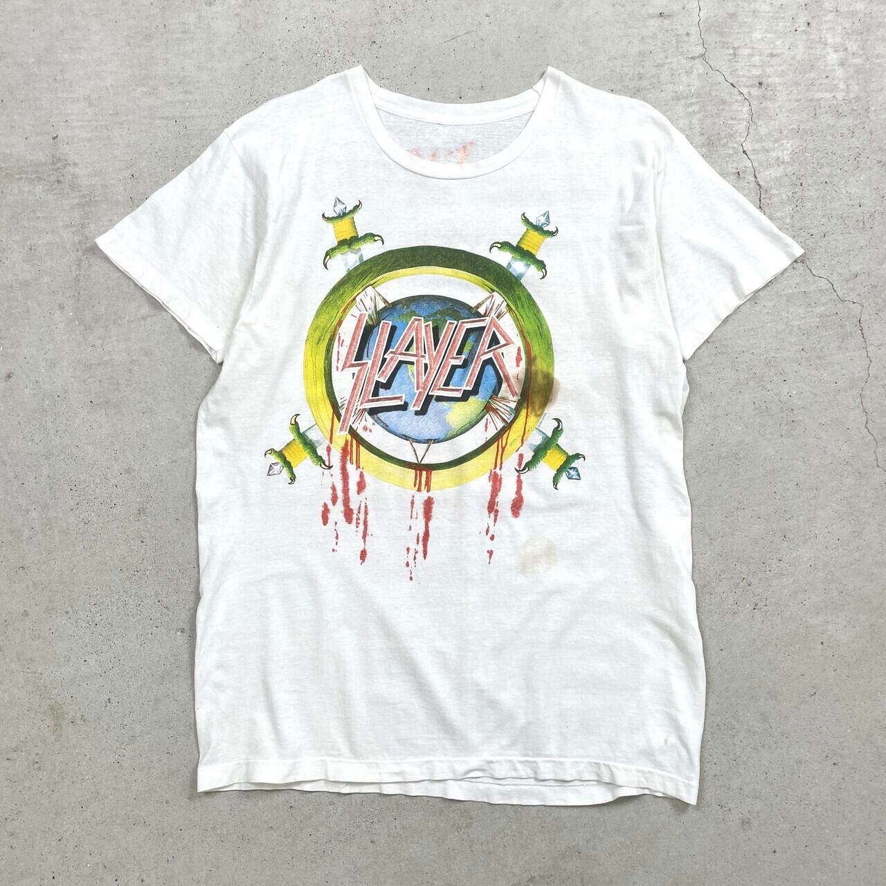 80年代 SLAYER スレイヤー バンドTシャツ バンT WORLD SACRIFICE TOUR 