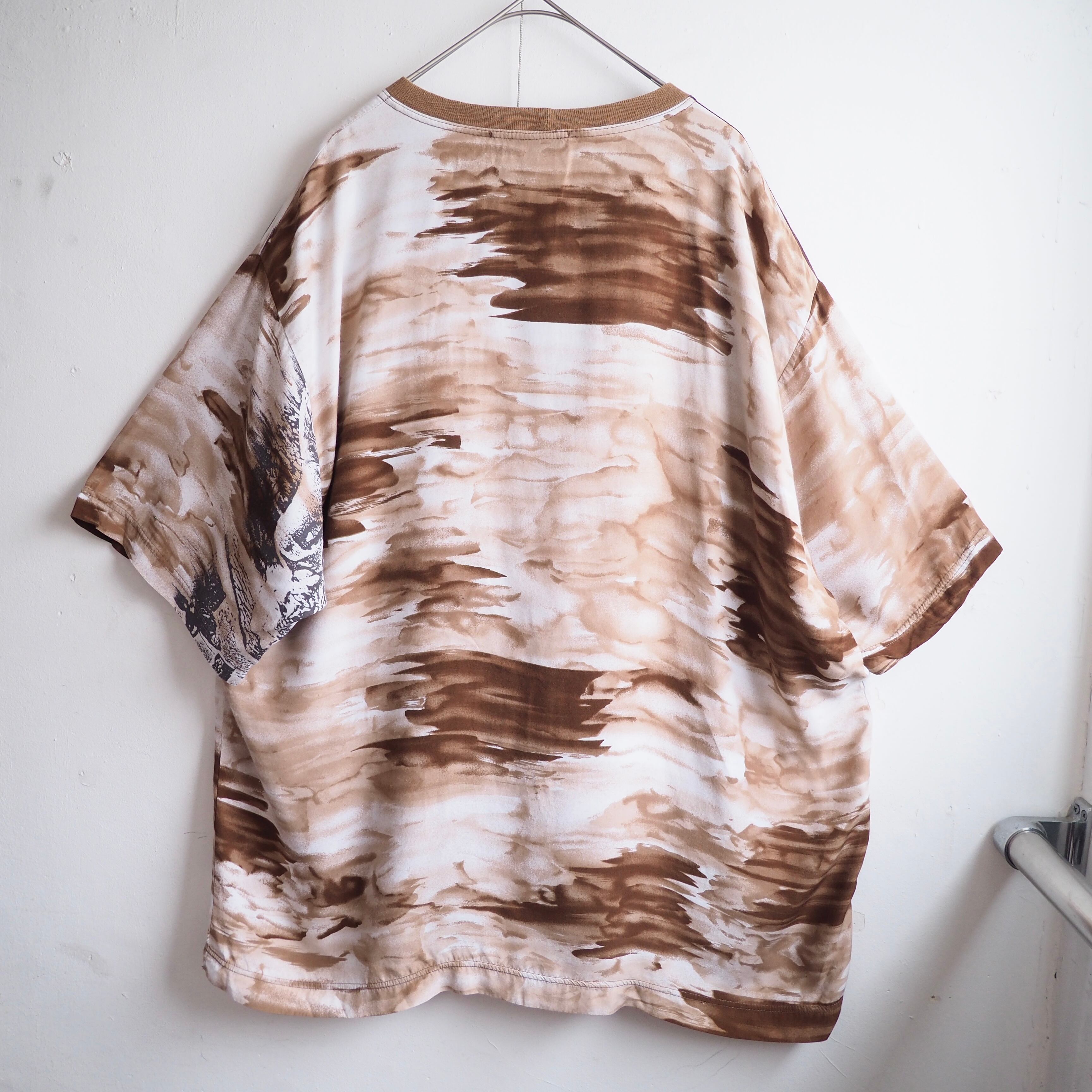 1980 - 90s ” Marilyn Monroe ” Modern Art printed Piece Dyeing vintage loose Rayon Tee