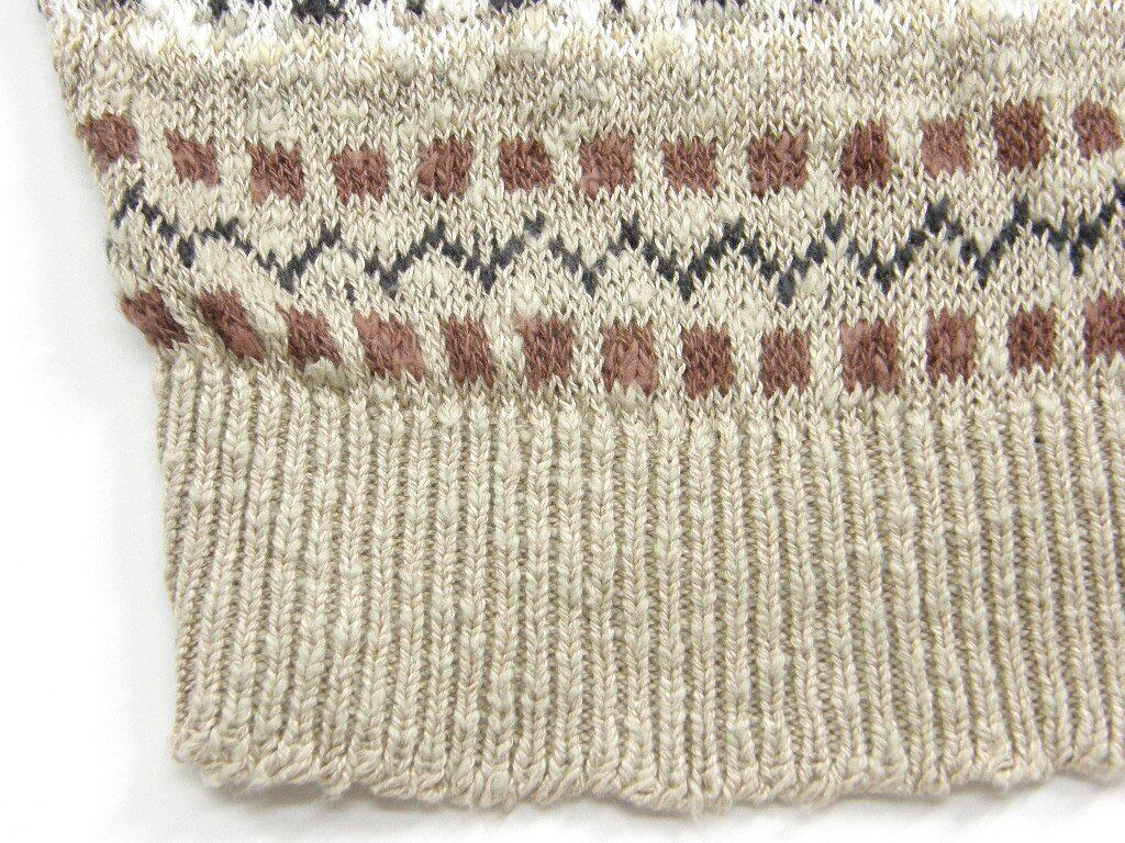 Jamieson's ニットベスト ベージュ Sサイズ JAMIESONS / コットン