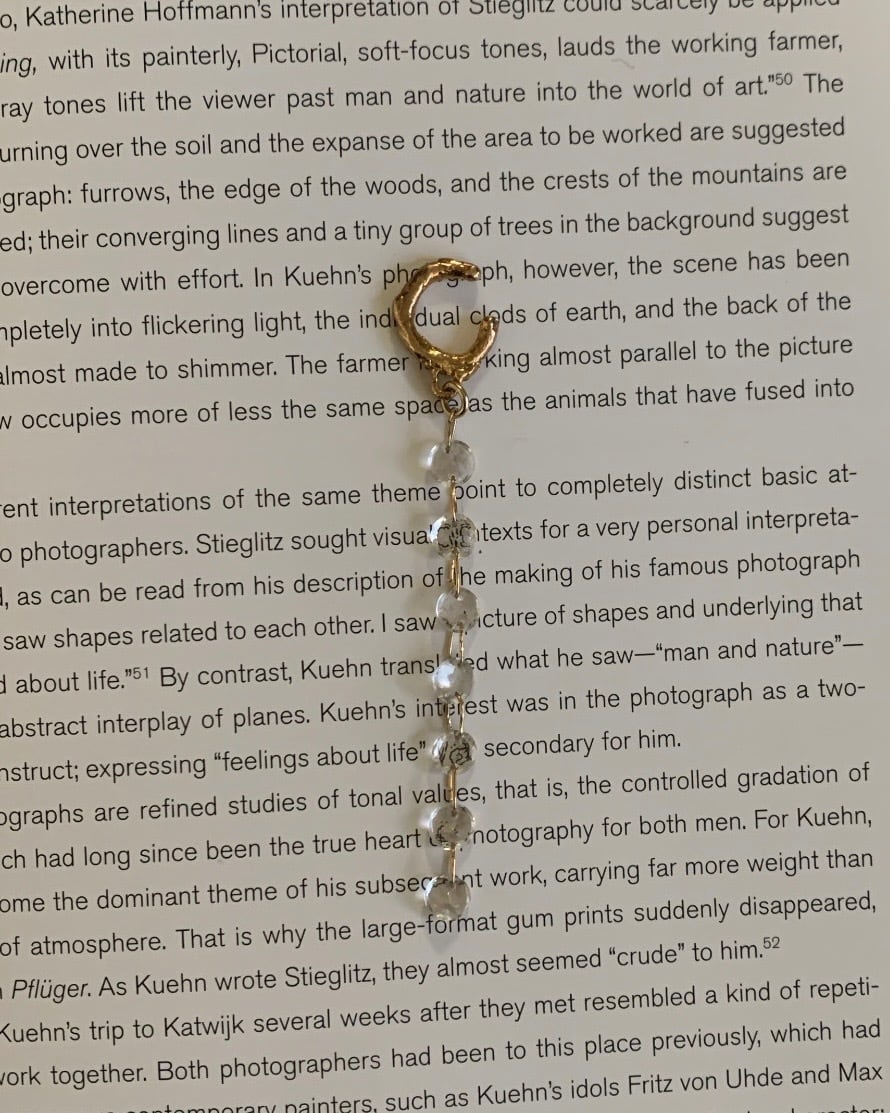 Faceted cut quartz earcuff