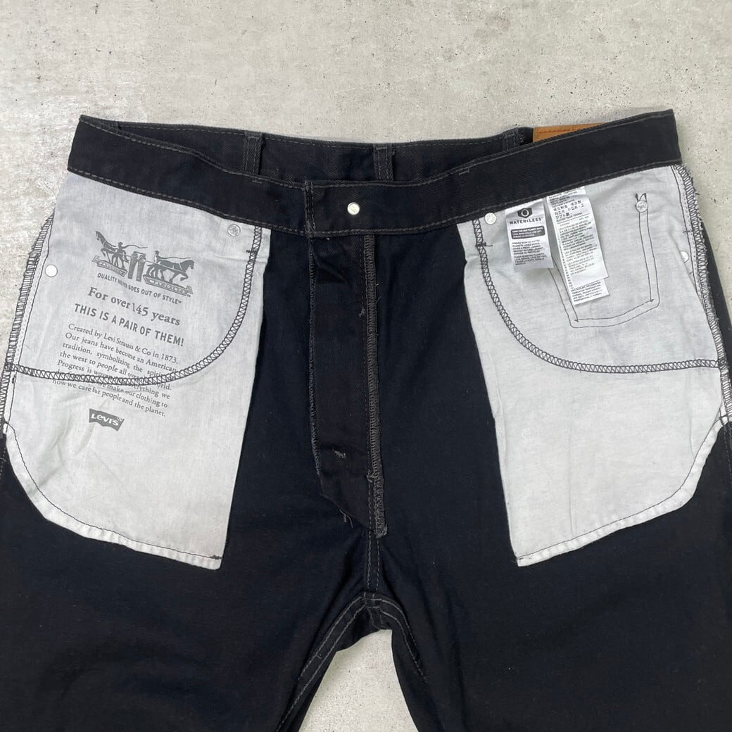 Levi's リーバイス 550 ブラックデニムパンツ メンズW38 古着 ビッグ