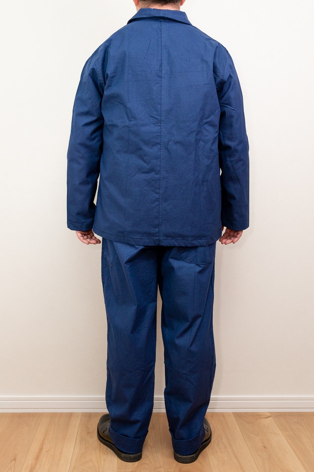 DEADSTOCK】French China Jacket & Pants SET UP "Indigo Blue" | FAR EAST SIGNAL