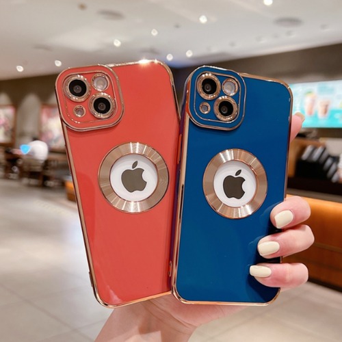 ホール  リングデザイン ゴールドフレーム スマホ ケース カバー iphone13 7 8 Plus SE2 X XS XR 11 Pro 12 mini MAX アイフォンケース