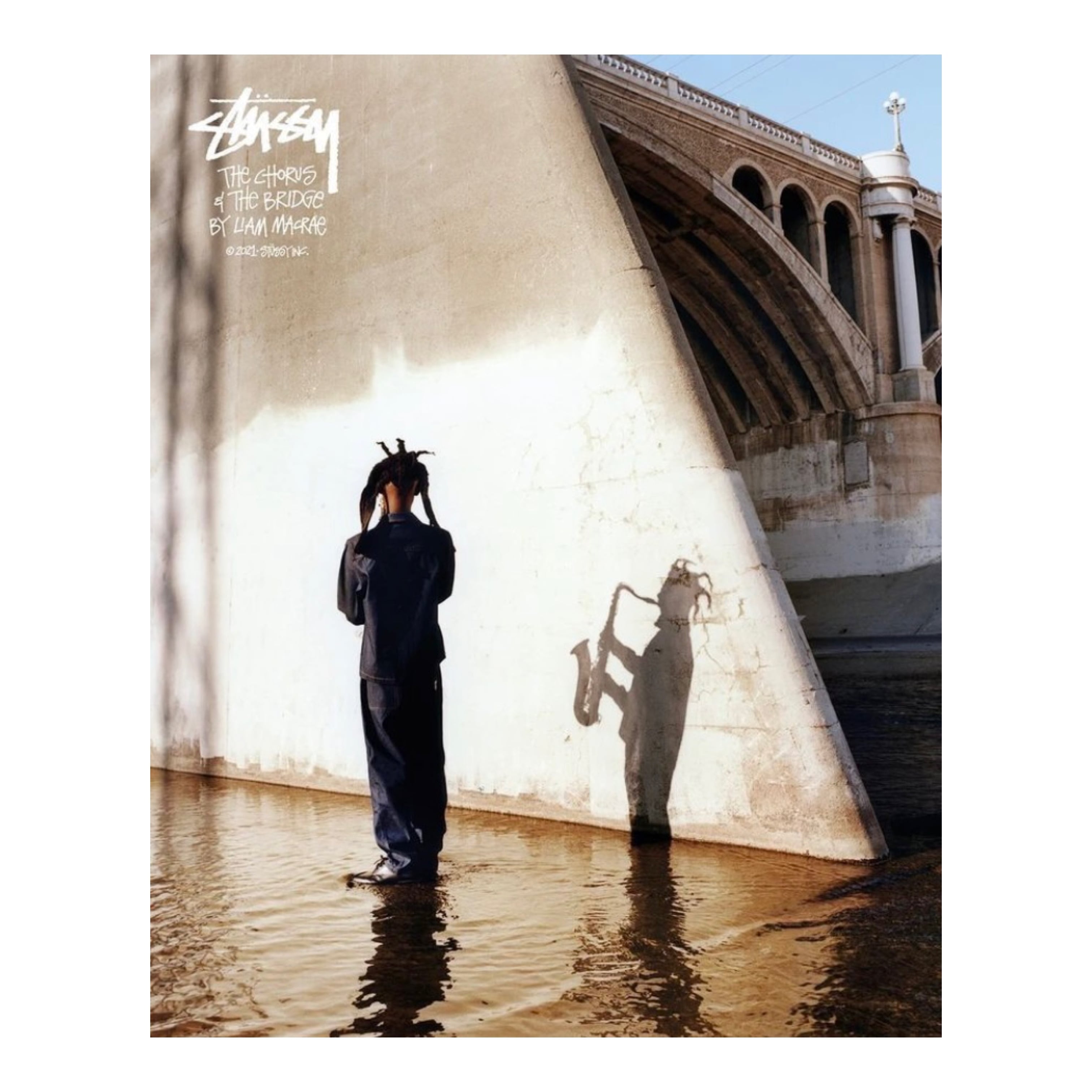 90s STUSSY JAZZ MAN Graphic T-Shirt | MARKET