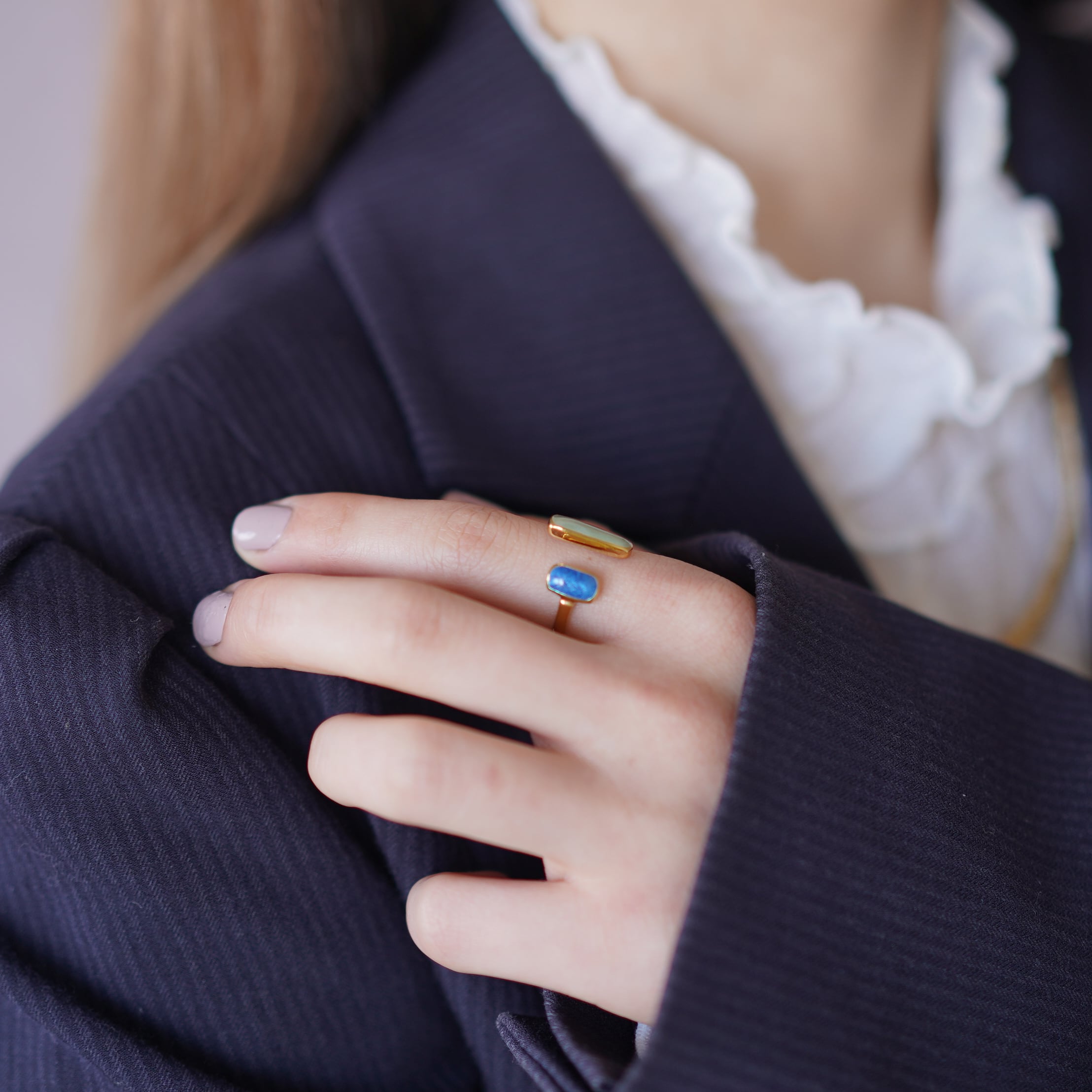 アジャスタブル・エナメル・リング | jojono