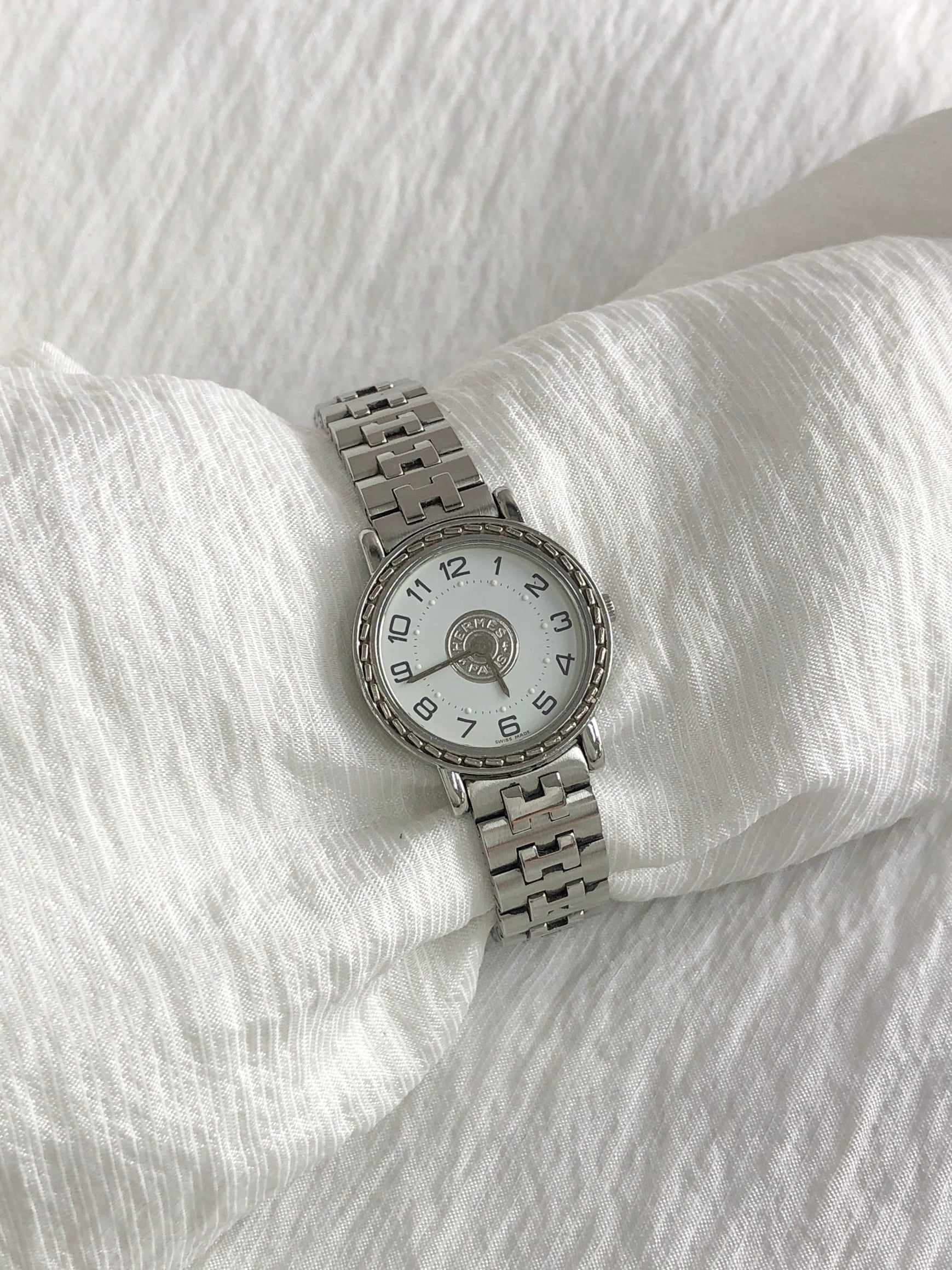 HERMES エルメス セリエ 腕時計 シルバー クォーツ vintage ヴィンテージ オールド nhc2dv