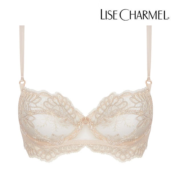 LISE CHARMEL 3/4パットなしブラ ワイヤー入りパットなし 3／4カップブラジャー | LISE CHARMEL
