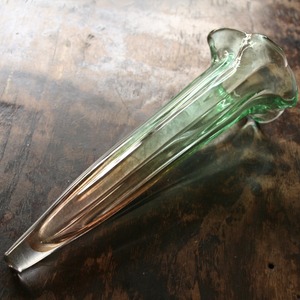 Vase Green 花器ガラス 23cm グリーン