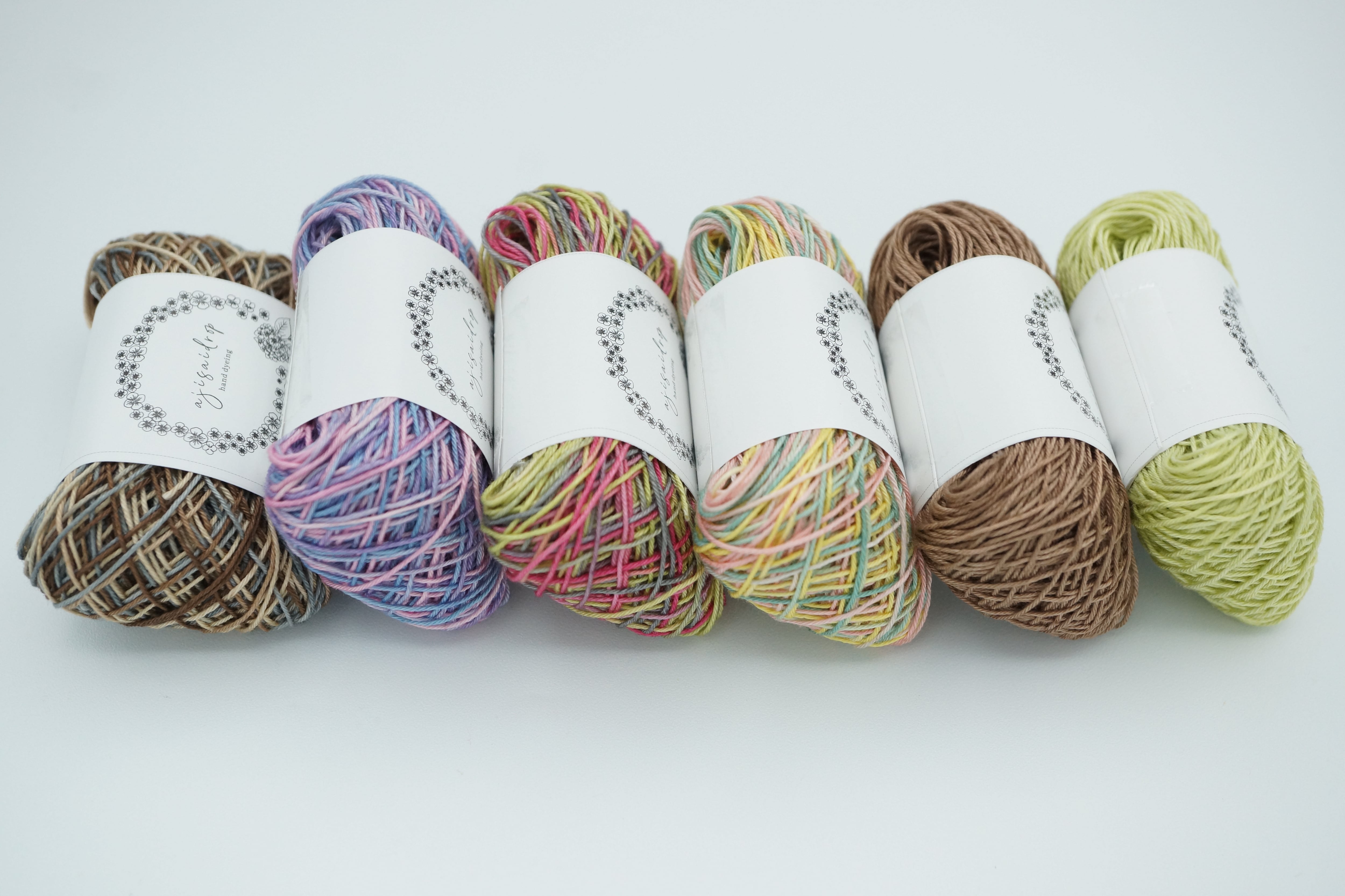 手染め糸-hand dyeing threads- | ajisaidrop