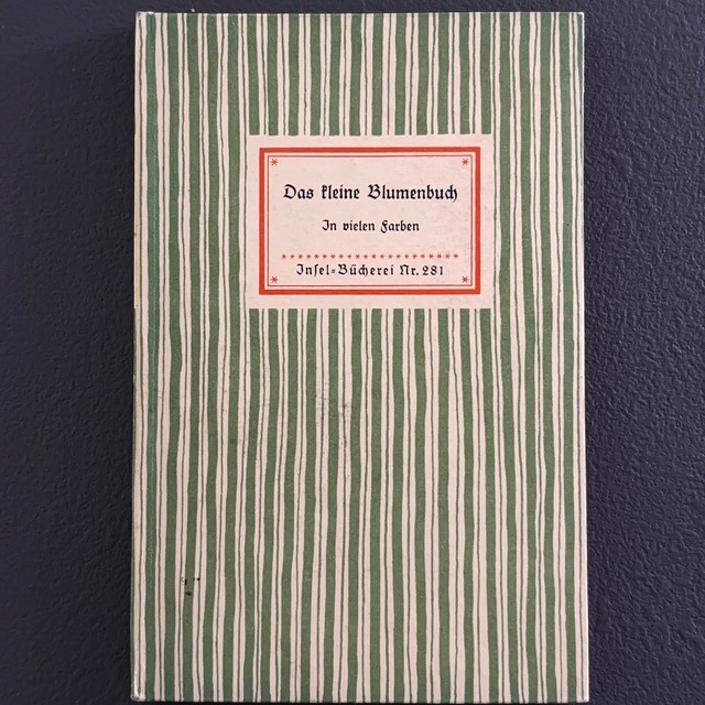 インゼル文庫 281番 小さな花の図鑑 ドイツ 古書_2410011-7