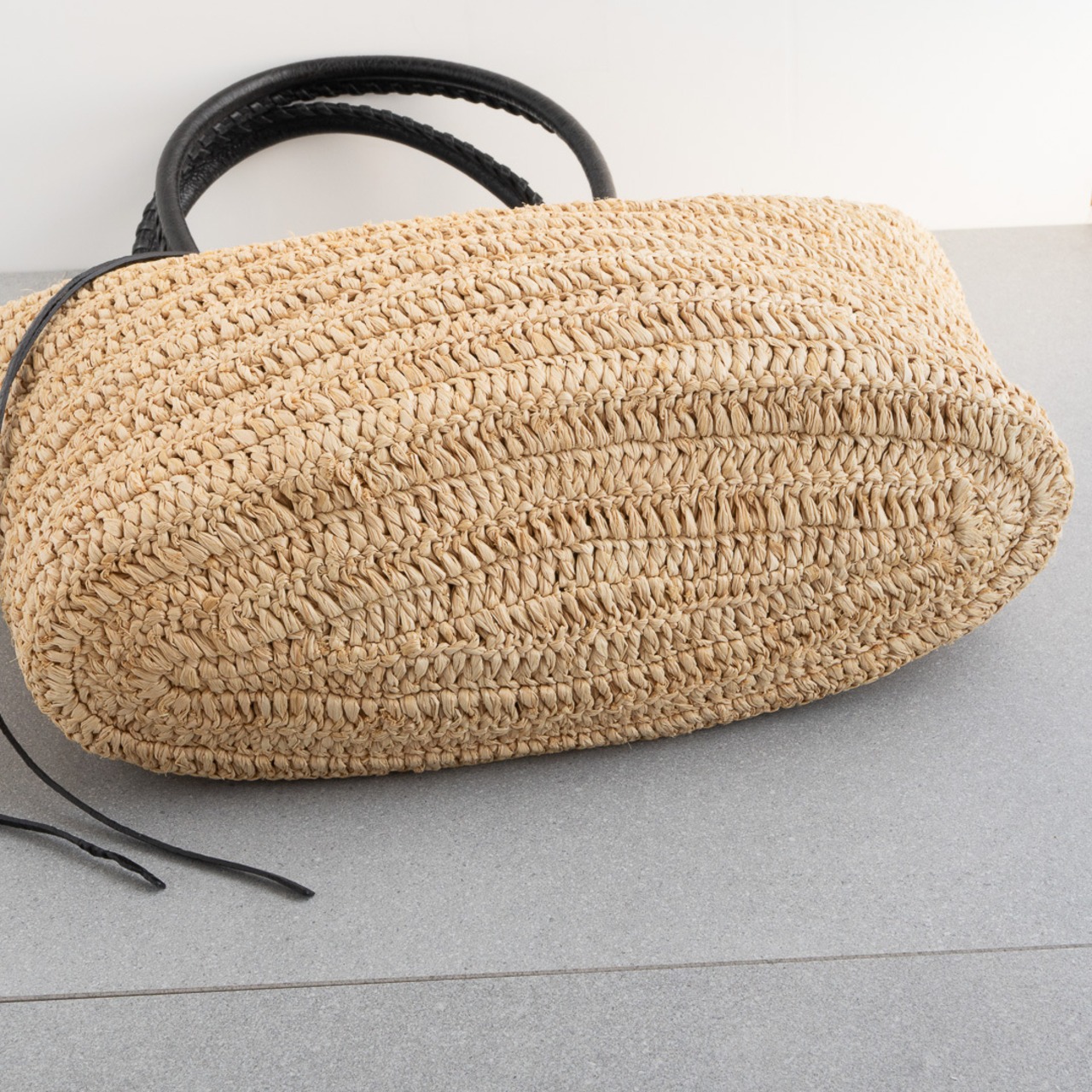 BALENCIAGA Le City ミディアム バスケットバッグ ラフィア