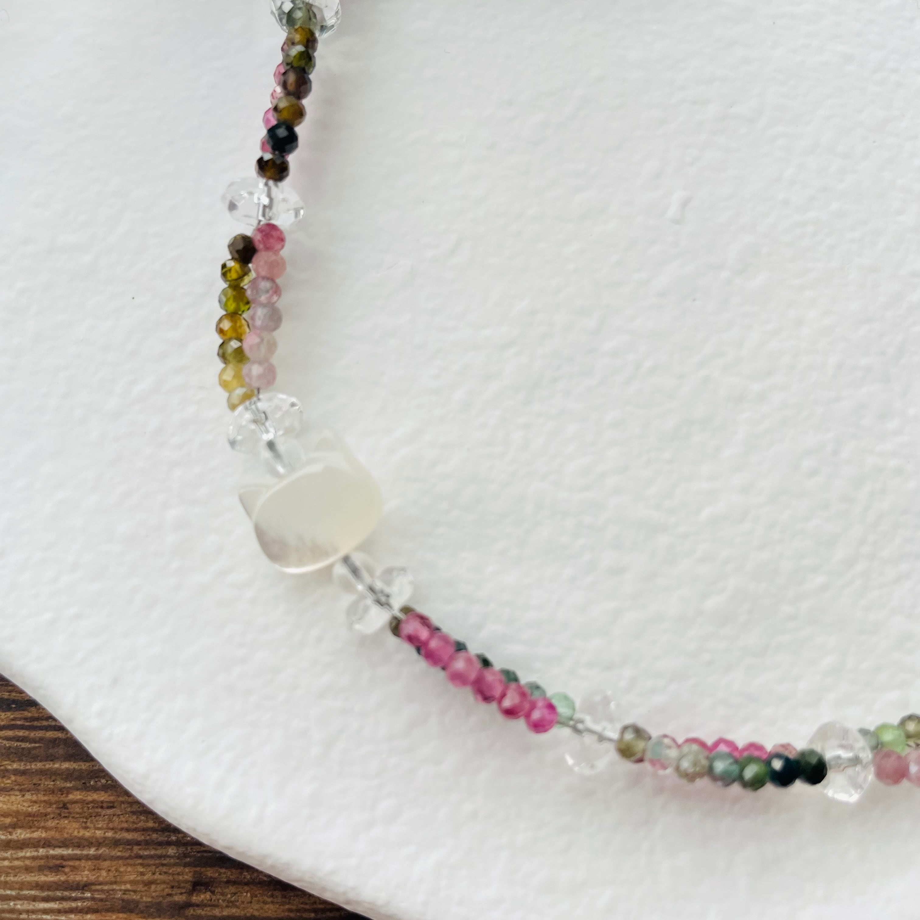 44-①②③猫×パワーストーン｜ブレスレット｜魅力UP・癒やし効果｜ ネコ ねこモチーフ 猫雑貨 猫グッズ アクセサリー 天然石  プレゼント ギフト レディース