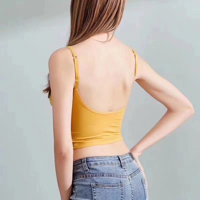 カップ付きバックオープンブラトップ